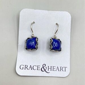 Grace & Heart Indigo Sterling Silver Earrings